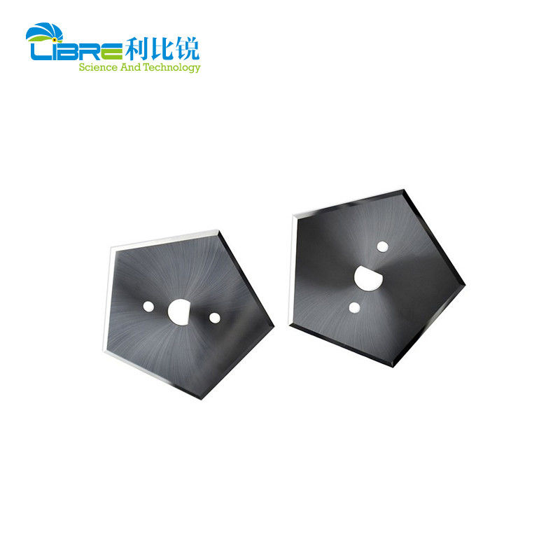 Couteau pentagonal 40,9 mm HRA89 Lames de fente industrielles pour la machine de fabrication de sacs de ciment
