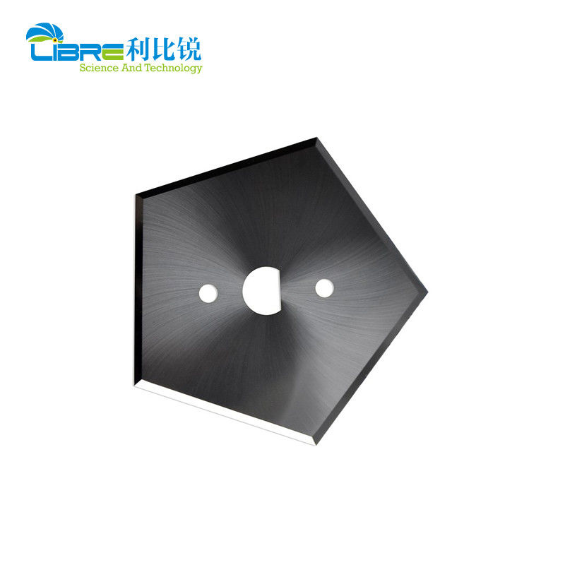 Couteau pentagonal 40,9 mm HRA89 Lames de fente industrielles pour la machine de fabrication de sacs de ciment