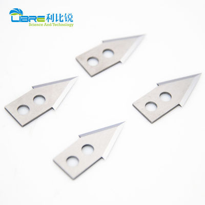 Lames de coupe industrielles de carbure de tungstène 34x16x1mm avec 2 petits trous ronds